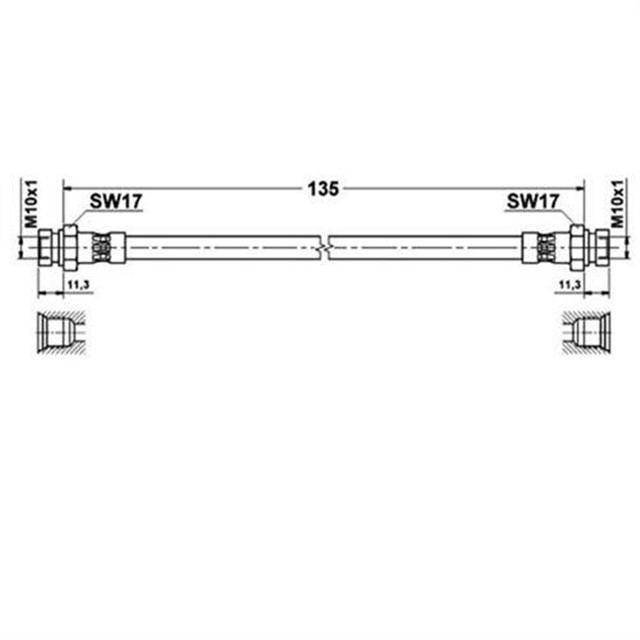 ARKA FREN HORTUMU IBIZA II
