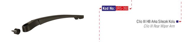 ARKA SILECEK KOLU CLIO III