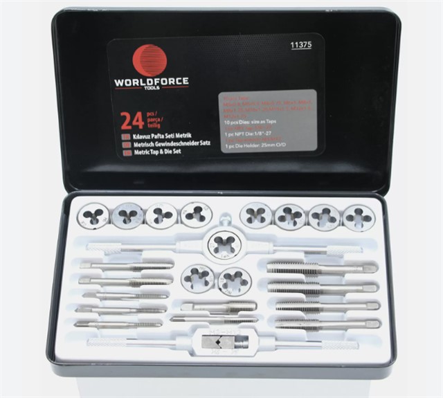 KILAVUZ PAFTA SETI METRIK 24 PARCA