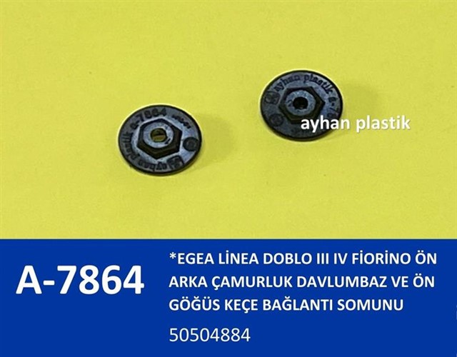 ON ARKA CAMURLUK DAVLUMBAZ VE ON GOGUS KECE BAGLANTI SOMUNU EGEA LINEA DOBLO III IV FIORINO
