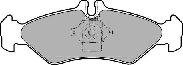 FREN BALATASI ARKA MERCEDES SPRINTER B901 B904 . VW LT 28 - 35 - 46 KULAKLI KUCUK TIP