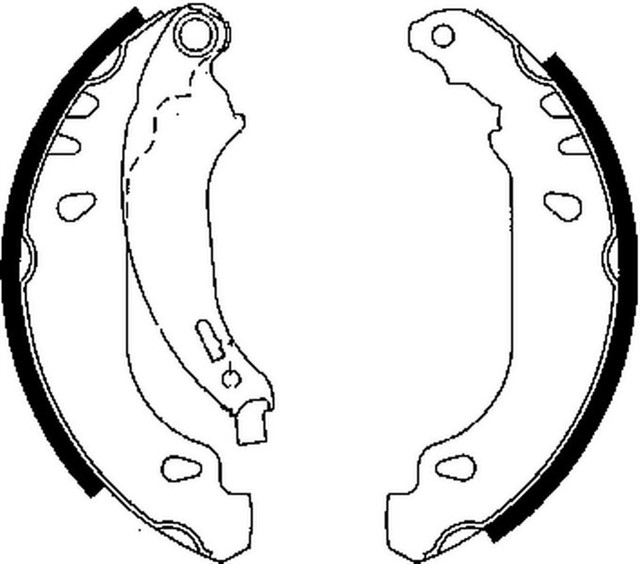 ARKA PABUC BALATA P206 1.4I 1.6I 1.4HDI 1.9D 98 02 206 1.4 1.4HDI 09 ABS SIZ ARACLAR 180X32