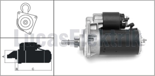 MARS MOTORU 12V 1.4KW 11 DIS NIVA 1700 SAMARA