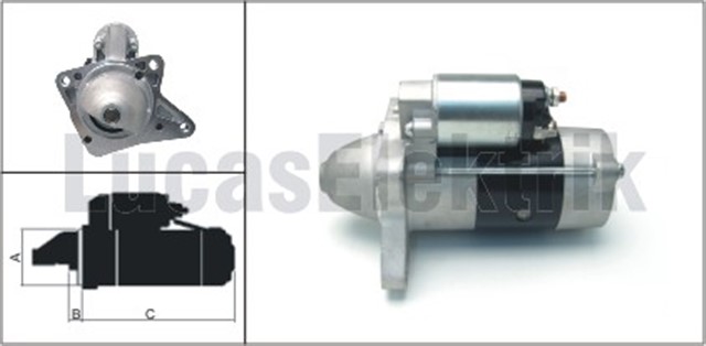 MARS MOTORU 12V / 2.2KW / 10DIS FORD RANGER MAZDA B2500 98 04