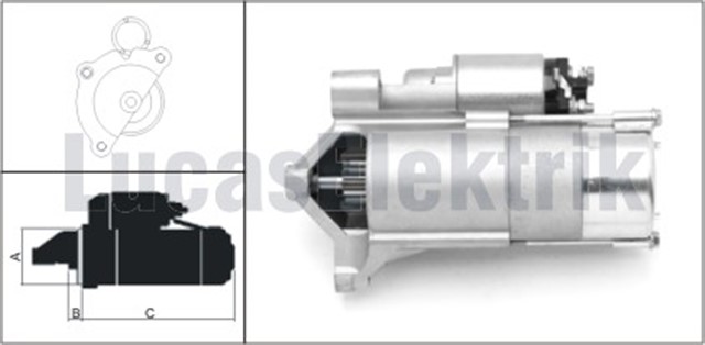 MARS MOTORU 12V / 1.6KW / 11DIS CITROEN BERLINGO.JUMPER.