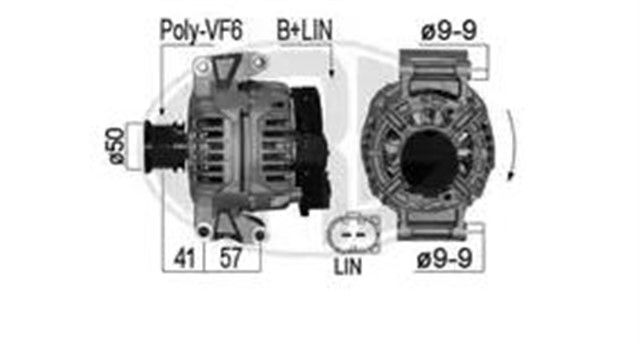ALTERNATOR 14V 90A MERCEDES SPRINTER 906 06 09
