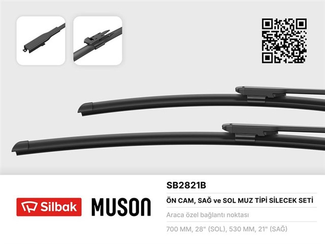 SILECEK SUPURGESI 700/530MM MUZ TIPI MERCEDES GL - CLASS 06 MERCEDES ML - CLASS 05 MERCEDES R - CLA