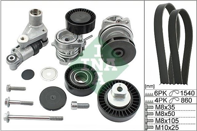 KANALLI KAYIS SET DEVIRDAIM 2 KAYIS GERGI TAMIR TAKIM SETI BMW M52 M54 E46 E39 E53