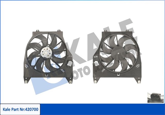 FAN MOTORU DAVLUMBAZLI RENAULT KNG 200W - 385MM