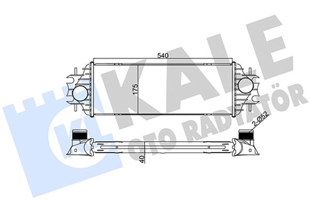 TURBO RADYATORU INTERCOOLER TRAFIC II - VIVARO 01 1.9DT AL/PL/BRZ