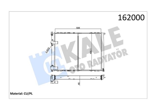 RADYATOR SAFRANE 2.0 I RN.RT.RI 2 SIRA CU PL