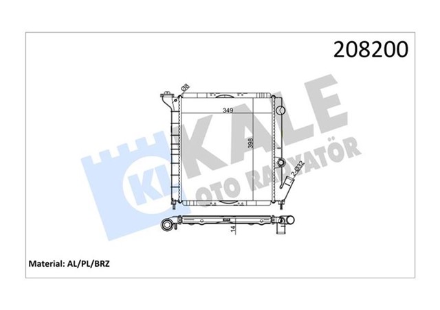 RADYATOR AL/PL/BRZ 9 GTL - EXPRESS 1.1