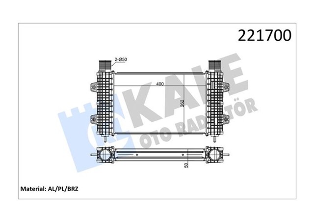 INTERCOOLER AL/BRZ J10
