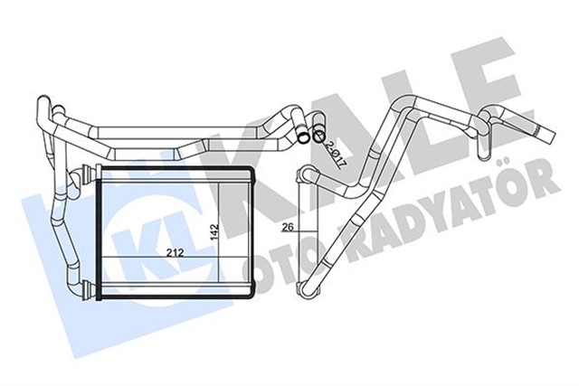 KALORIFER TOYOTA RAV 4 II HEATER CORE