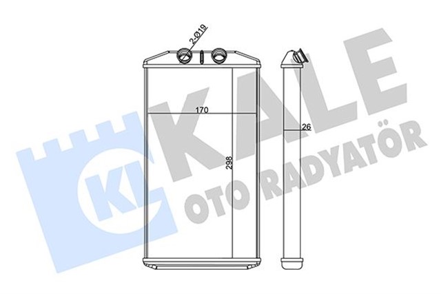 KALORIFER IVECO DAILY VI 14 - 16 - BORUSUZ 26MM