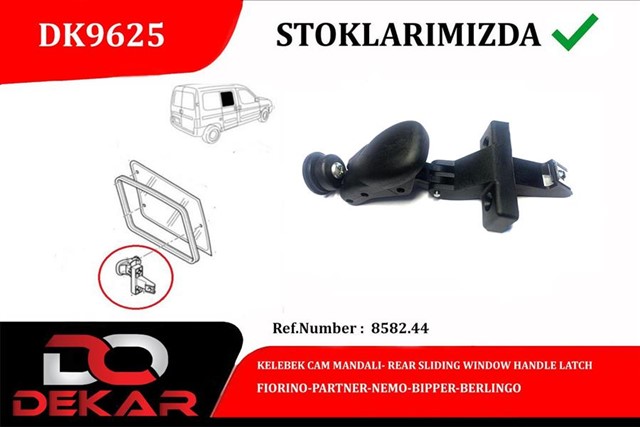 KELEBEK CAM MANDALI ARKA FIORINO - PARTNER - NEMO - BIPPER - BERLINGO