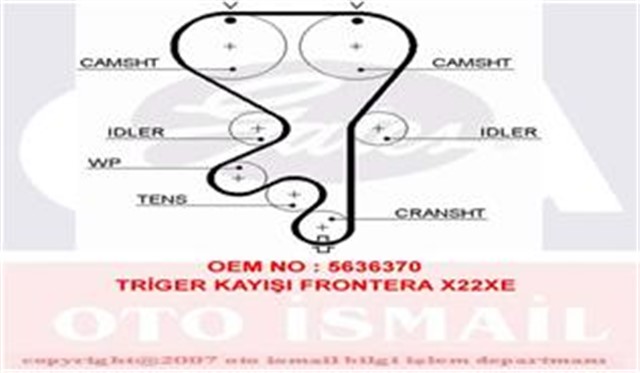 TRIGER KAYISI 171X240 171 DIS FRONTERA X22XE - CAPTIVA - ANTARA 2.4 CT924