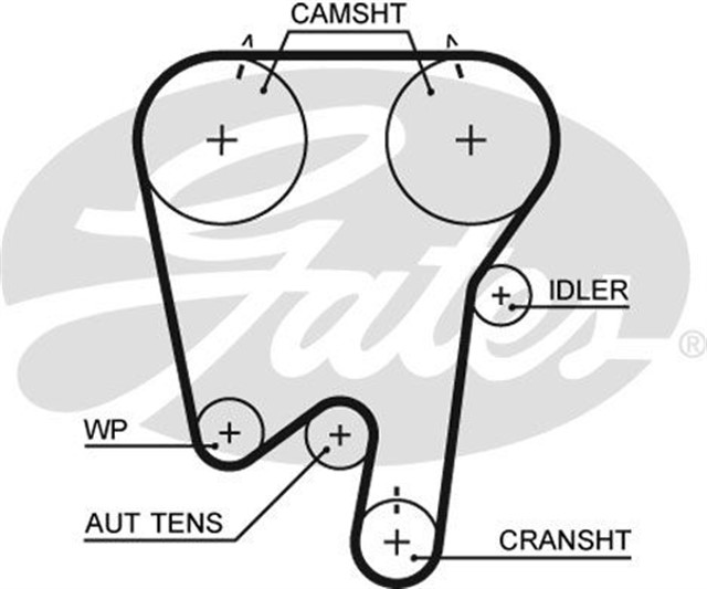 TRIGER KAYISI 144X230 VOLVO 850 2.0/2.4 10V 91 - 97 S70 - V70 2.0/2.4 10V 96 - 00 CT855
