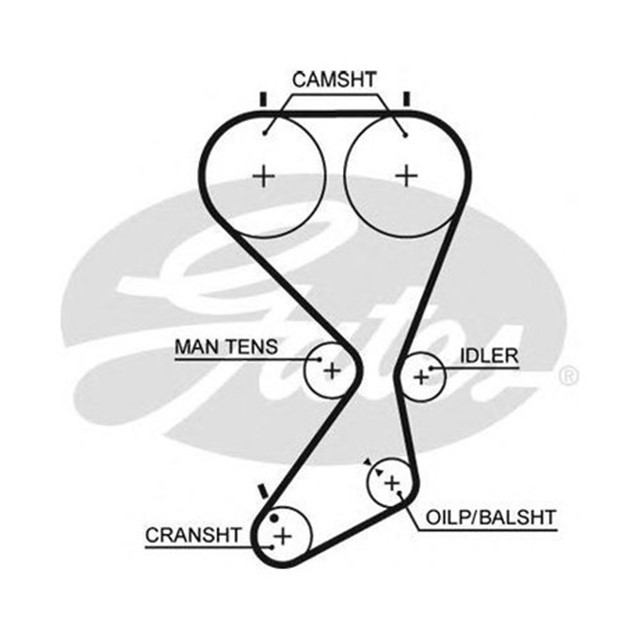 TRIGER KAYISI 173X290 HYUNDAI SONATA SANTAFE 2.0 16V 98 - 05 TRAJET 2.0 16V 99 - 08 CT1027