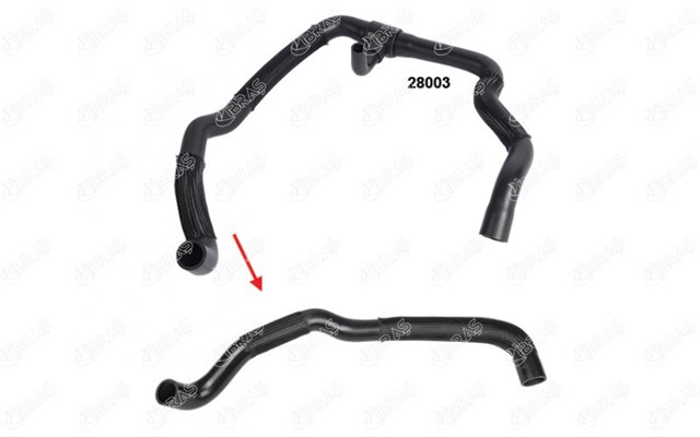 RADYATOR SU HORTUMU UST T4 AJA - AAB - ACV - AJT 2.4 D - 2.5 TDI 91 - 03