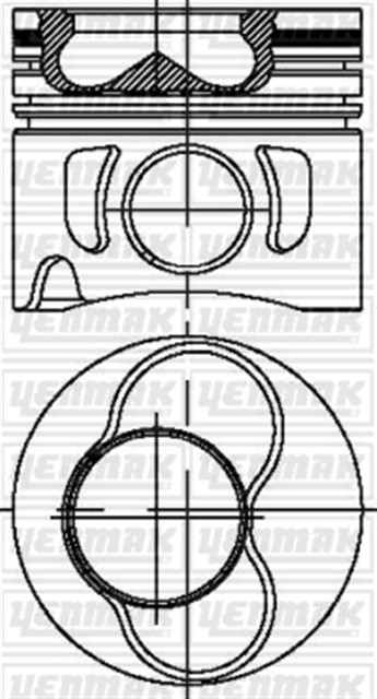 MOTOR PISTON SEGMAN STD 4 SILMOT.3 - 4 PIST CADDY - GOLF - BORA - JETTA - PASSAT - POLO 1.9 95 79.51MM