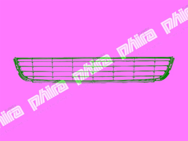 TAMPON IZGARASI ON ALT ORTA CERCEVESIZ SIYAH VW GOLF V 2009 - 2013