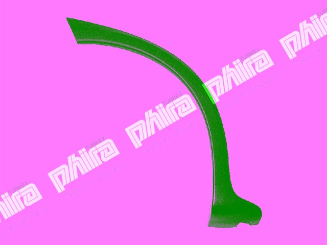 DODIK ARKA SAG CAMURLUK SIYAH OPEL CORSA C 2000