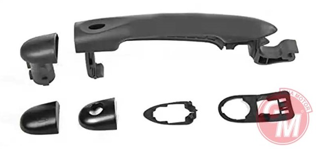 DIS KAPI ACMA KOLU ON RL SENSORLU - SIYAH - ASTARLI MEGANE III - FLUENCE - CLIO IV - 6PARCA