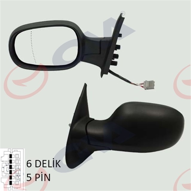 DIS DIKIZ AYNASI SOL MICRA 03 ELEKTRIKLI ISITMALI ASFERIK 5 FIS VM - 222 EHAL