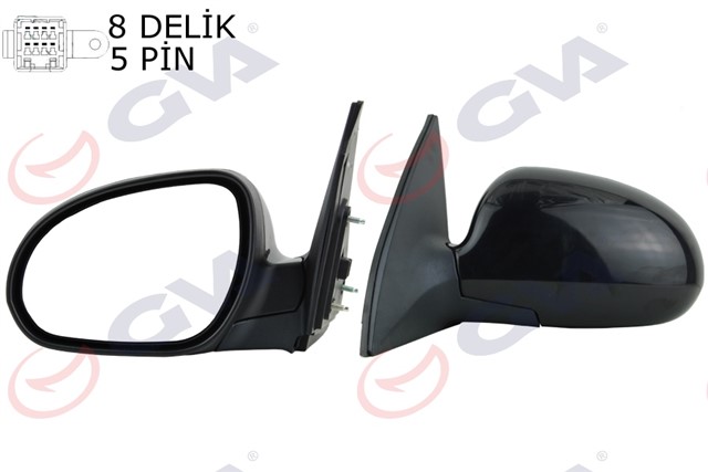 DIS DIKIZ AYNASI SOL I30 07 ELEKTRIKLI ISITMALI ASTARLI ASFERIKLI 5 FIS VM - 443EHL