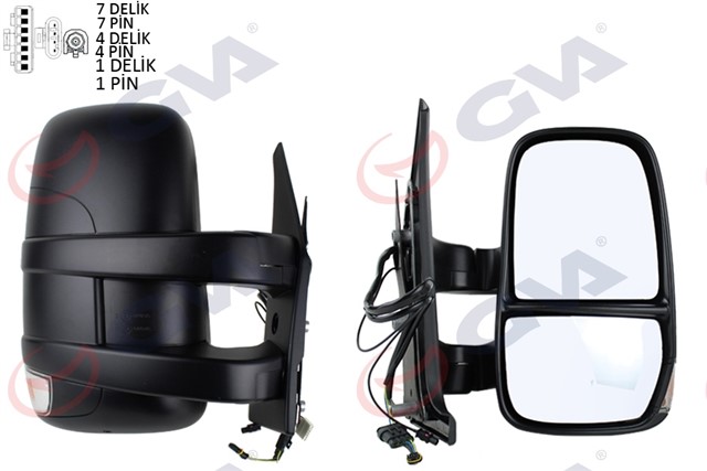 DIS DIKIZ AYNASI SAG DAILY 06 ELEKTRIKLI ISITMALI KISA KOL SINYALLI KONVEKS VM - 6950EHR