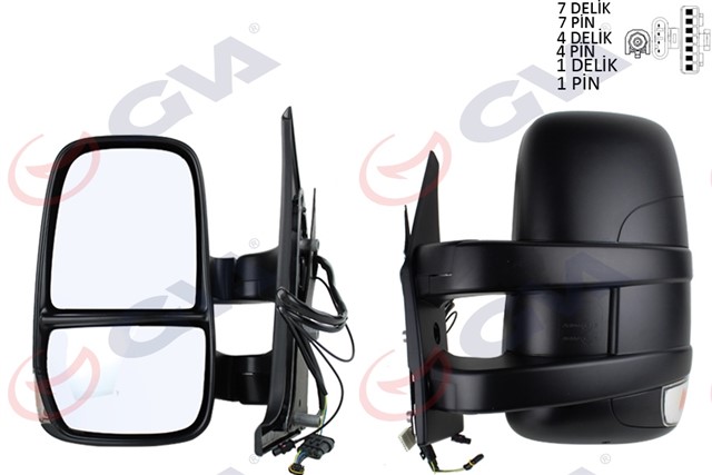 DIS DIKIZ AYNASI SOL DAILY 06 ELEKTRIKLI ISITMALI KISA KOL SINYALLI KONVEKS VM - 6950EHSL