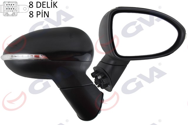 DIS DIKIZ AYNASI SAG RIO 13 ELEKTRIKLI ISITMALI KATLANIR SINYALLI KONVEKS 8 FIS VM - 760NEBR