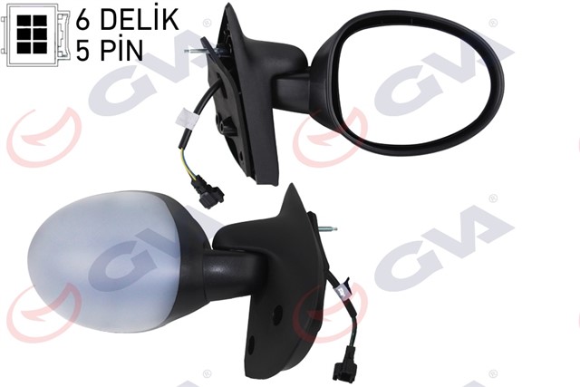 DIS DIKIZ AYNASI SAG TWINGO I 92 - 07 ELEKTRIKLI ISITMALI KONVEKS