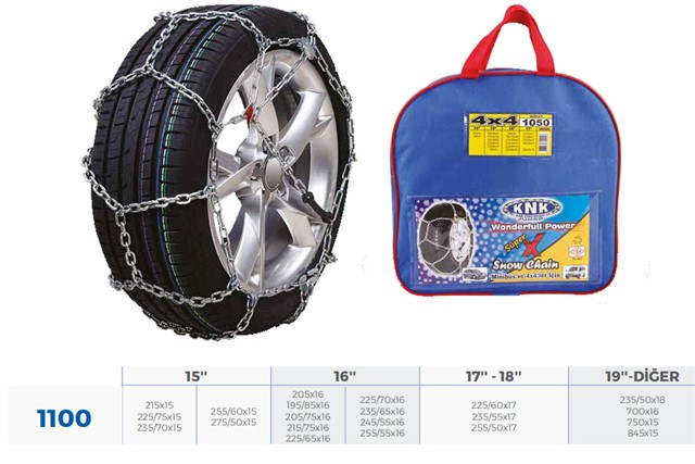 PATINAJ ZINCIRI TAKMATIK TRANSIT MINIBUS - MB JEEP ZINCIR EBATLARI ICIN RESIME BAKINIZ