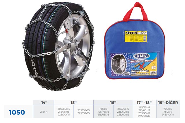 PATINAJ ZINCIRI 4X4 JEEP - MINIBUS VE HAFIF TIC.ARAC ZINCIR EBATLARI ICIN RESIME BAKINIZ