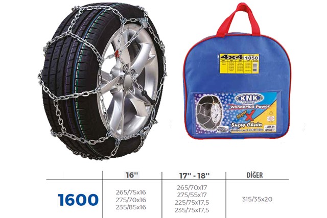 PATINAJ ZINCIRI 4X4 JEEP - MINIBUS VE HAFIF TIC.ARAC ZINCIR EBATLARI ICIN RESIME BAKINIZ