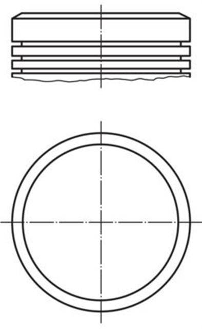 MOTOR PISTON SEGMAN 79.00 P206 - P207 - P307 - PARTNER - C3 - BERLINGO 1.6 IE 16V TU5 - JP4 00 040PI00004101