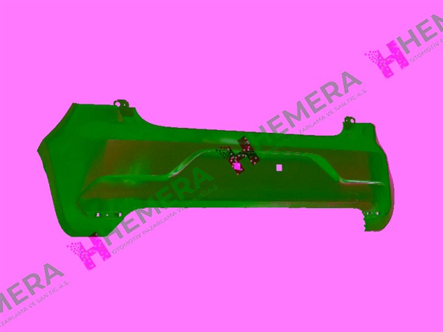 TAMPON ARKA MAT SIYAH SENSORSUZ RENAULT CLIO V 2020