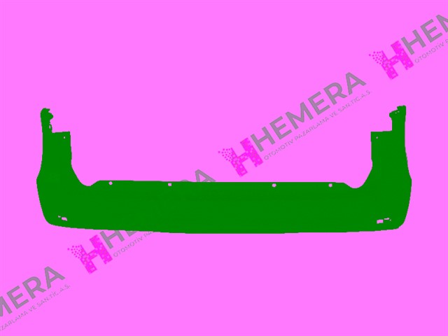 TAMPON ARKA SIYAH SENSORSUZ DACIA DOKKER 2012 - 2015