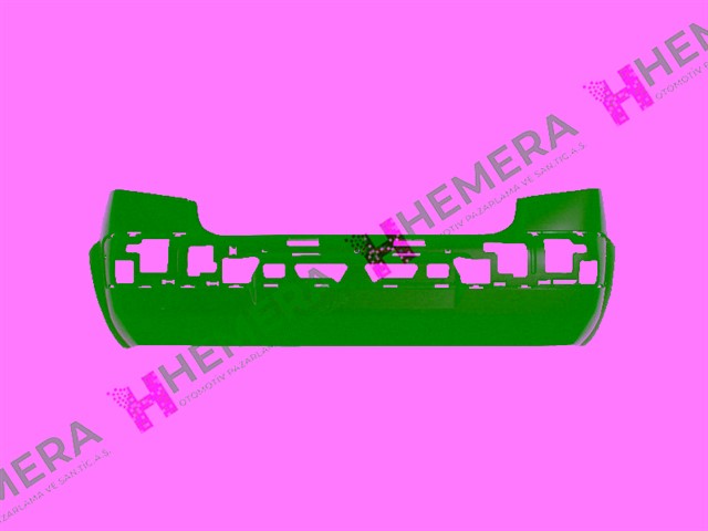 TAMPON ARKA MAT SIYAH SENSORSUZ RENAULT MEGANE II 2003