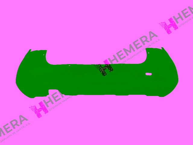 TAMPON ARKA SIYAH SENSORSUZ DACIA DUSTER 2010