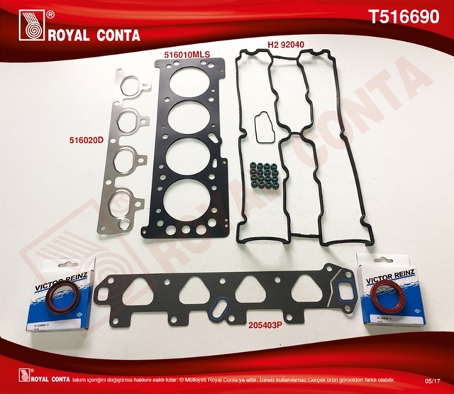 UST TAKIM CONTA ASTRA G - VECTRA B - C - COMBO MERIVA - ZAFIRA 1.6 16V