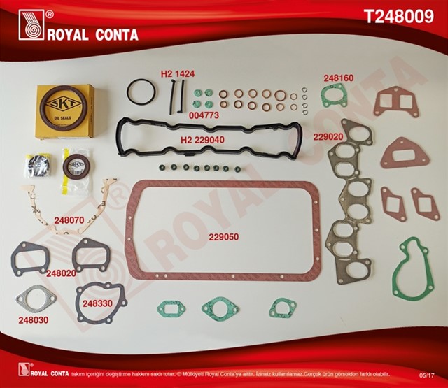 MOTOR TAKIM CONTA SKT KECELI SKC SIZ P205 - P305 - P306 - PARTNER 1.8D XUD7