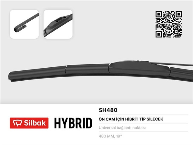 SILECEK SUPURGESI HYBRID TIPI 480MM UNIVERSAL