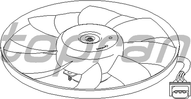 FAN MOTORU [393MM] POLO - CORDOBA - IBIZA - FABIA BBY - BKY - BBZ - BNV - BNM 1.4 16V - 1.4 TDI 01 - 10