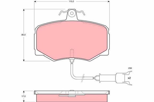 X ON BALATA JAGUAR XJ 40 SOVERING 2.9 86 - 90 3.5 3.6 5.3 85 - 92