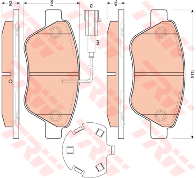 ON BALATA NEMO 1.3 HDI 75 09 BIPPER 1.3 HDI 75 10 BIPPER TEPEE 1.3 HDI 10 FIORINO 1.4 1.3D 09 CIFT FISLI