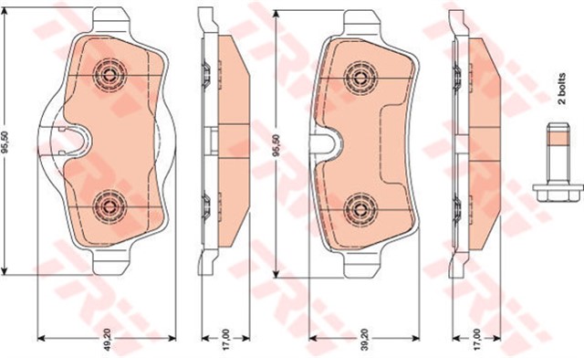FREN BALATASI ARKA MINI R55 R56 R57 R58 R59