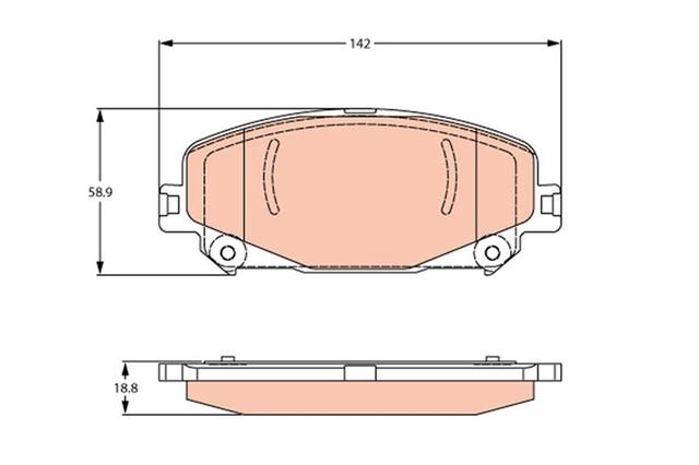 ON FREN BALATASI GRAND SCENIC IV 15 MEGANE IV 15 TALISMAN 15 CAPTUR II E - TECH 20 19X142X159